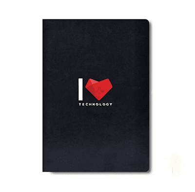 Black Notebook with Hardbound Cover